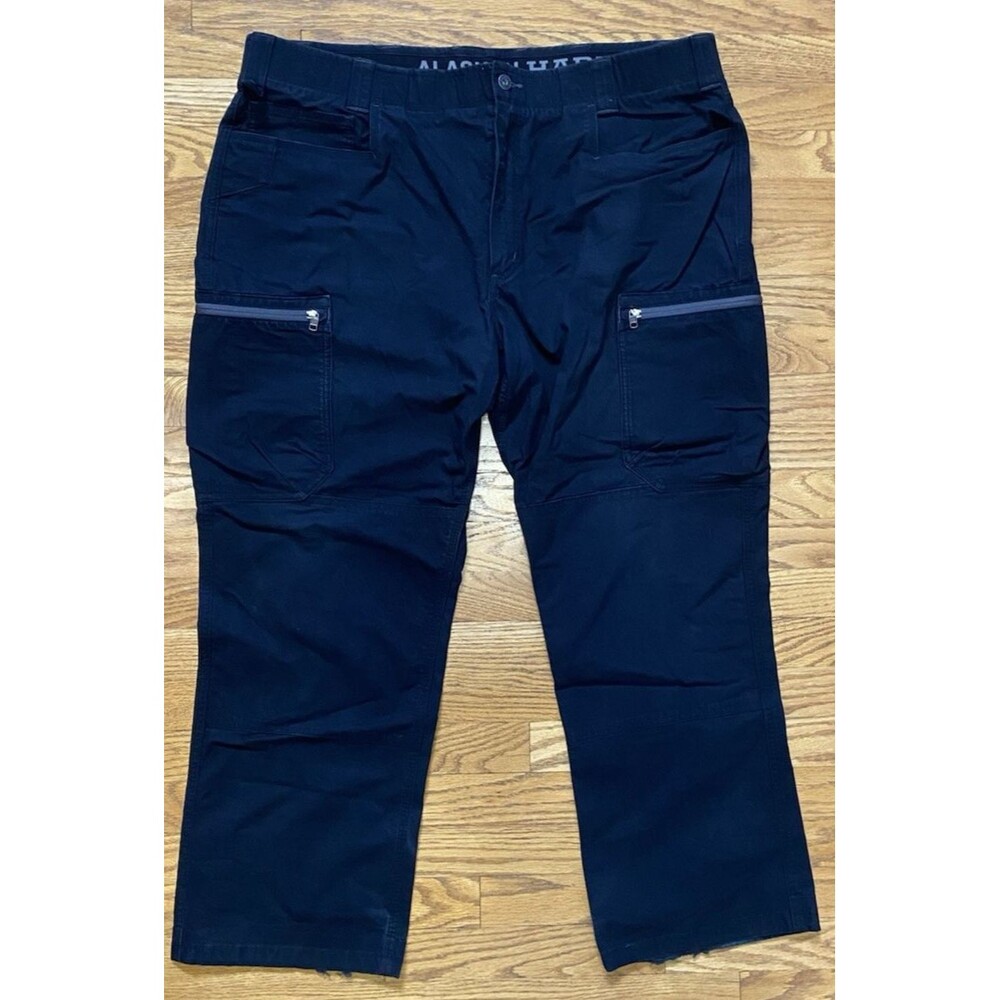 Duluth Trading Co Alaskan Hardgear Men's Black Cargo Utility Pants 44x30